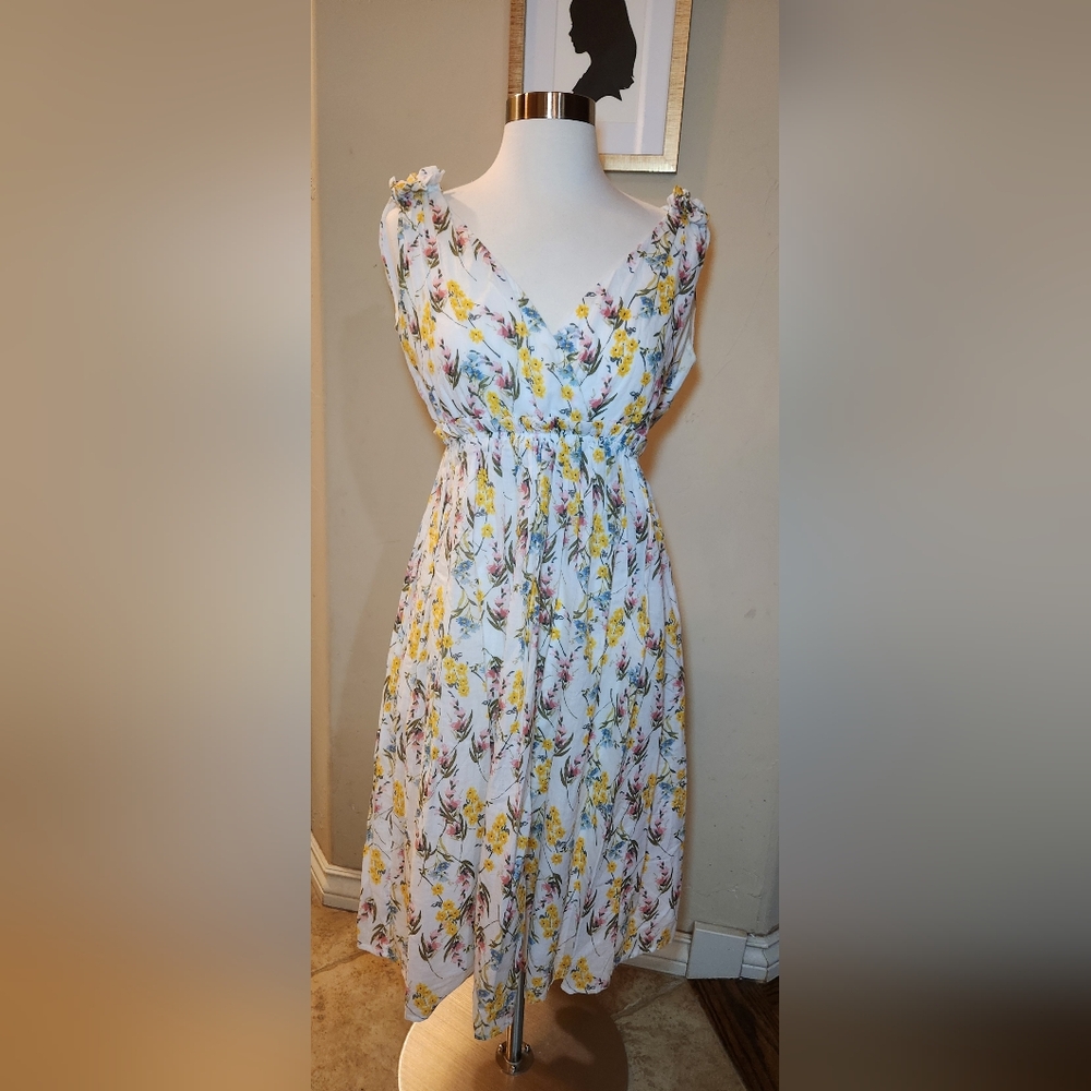 Line +‎ Dot Fleur Dress Size Small Floral Sleeveless